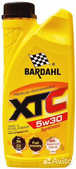 5w-30 bardahl масло XTC 1л