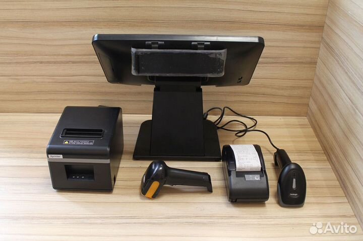 Комплект r keeper, сенсорный моноблок iiko кипер