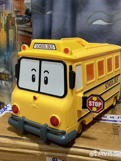 Робокар Полли автобус Скулби машинки