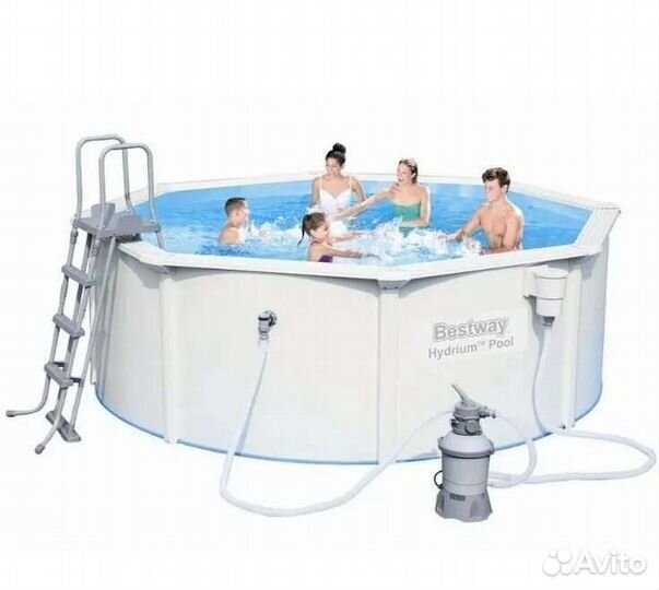 Бассейн каркасный стальной