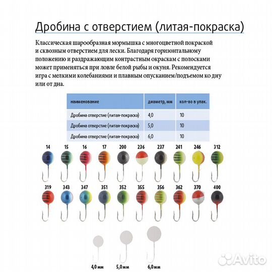 Мормышка LumiCom, 4,0мм, #370 10шт