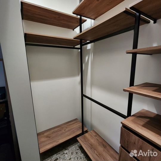 Гардеробные системы в стиле лофт