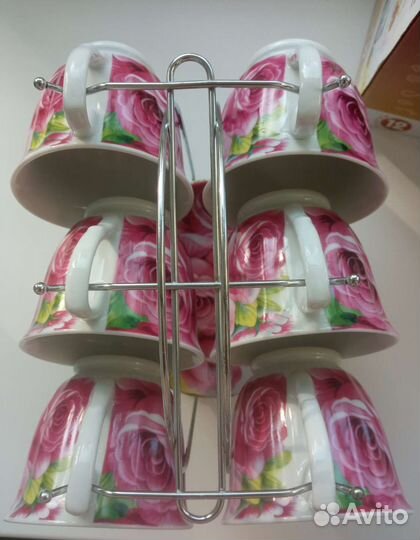 Чайный сервиз фарфор 12 предметов новый
