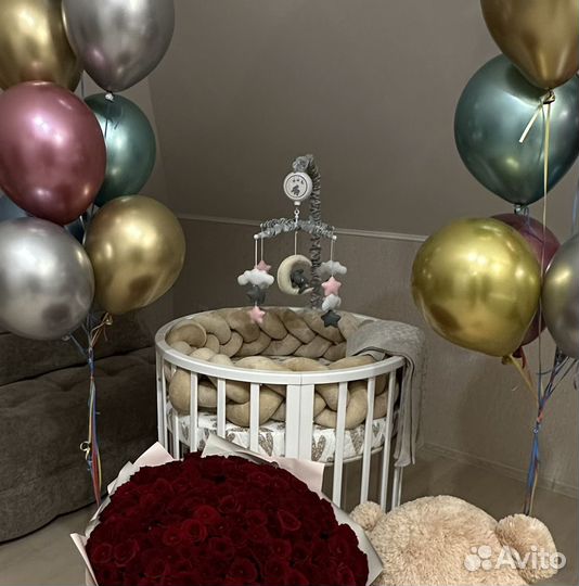 Музыкальный мобиль на кроватку с кронштейном