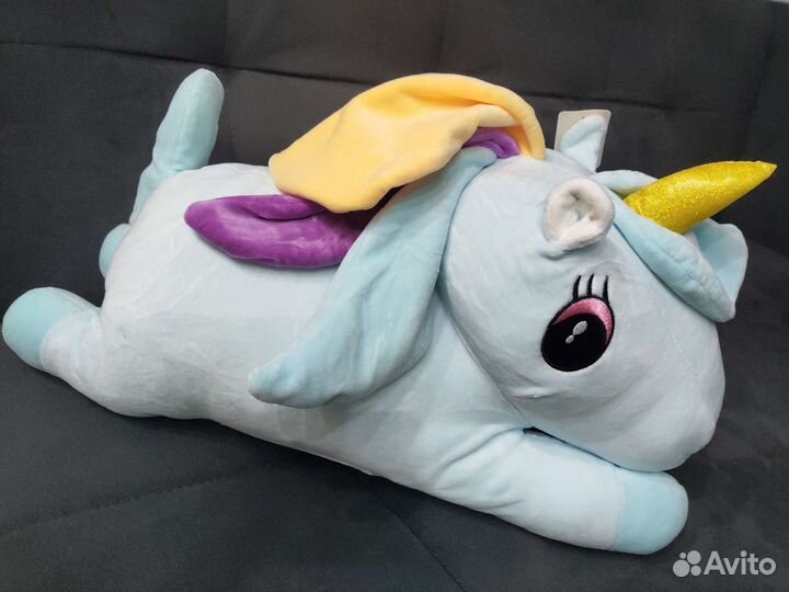 Плед + игрушка единорог