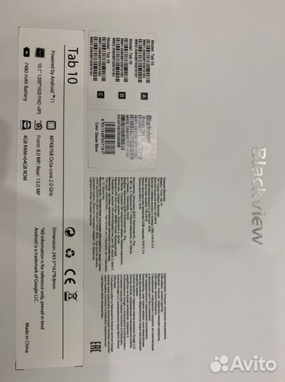 Планшет blackview tab 10