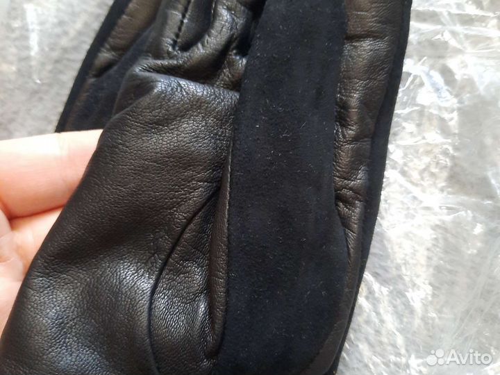 Перчатки женские кожаные новые