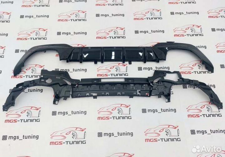 Диффузор бмв 3 серия G20 MP 340 R черный глянец