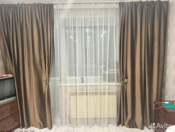 Классические шторы на заказ KS-51148