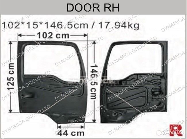Дверь RH Isuzu Forward FRR3 FSR3 FRD3 FTR3 Giga