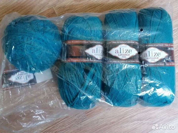 Пряжа для вязания полушерсть Ализе