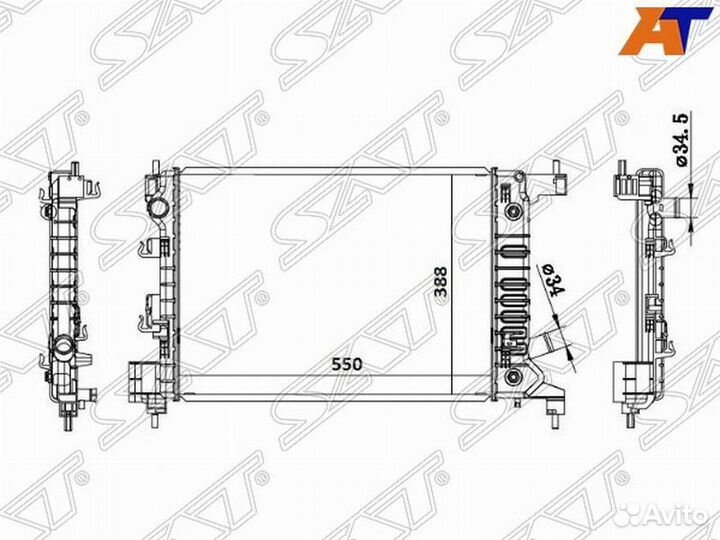 Радиатор Chevrolet Aveo 11-15