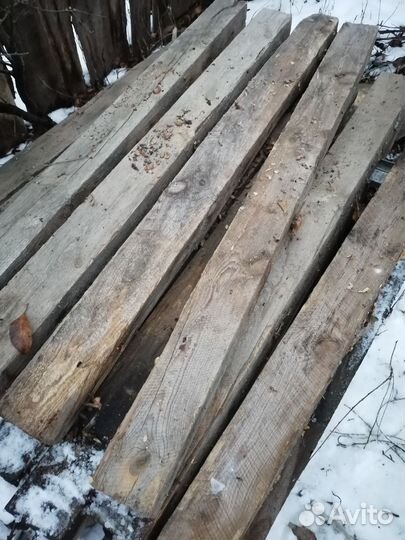 Столбы и брусья на сарай