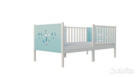 Кроватка с бортиком берёза Лисенок для малыша