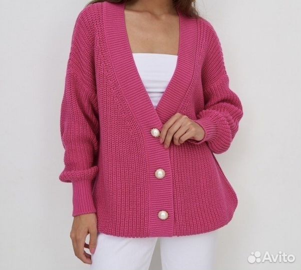 Кардиган на пуговицах женский