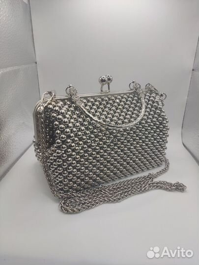 Сумка радикюль из бусин