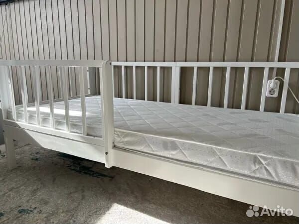 Кроватка из натурального дерева Лисенок детская с