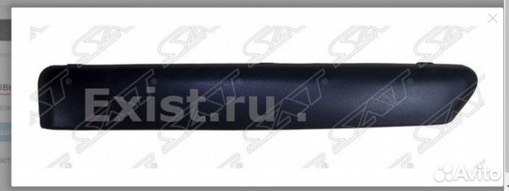 Молдинг бампера правый