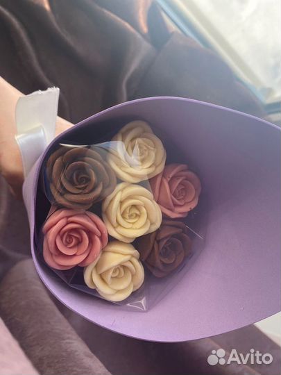 Букет розина подарок из бельгийского шоколада