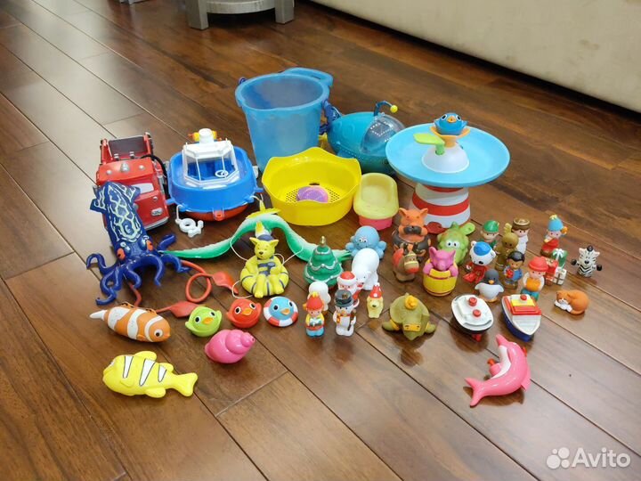 Игрушки для купания пакетом