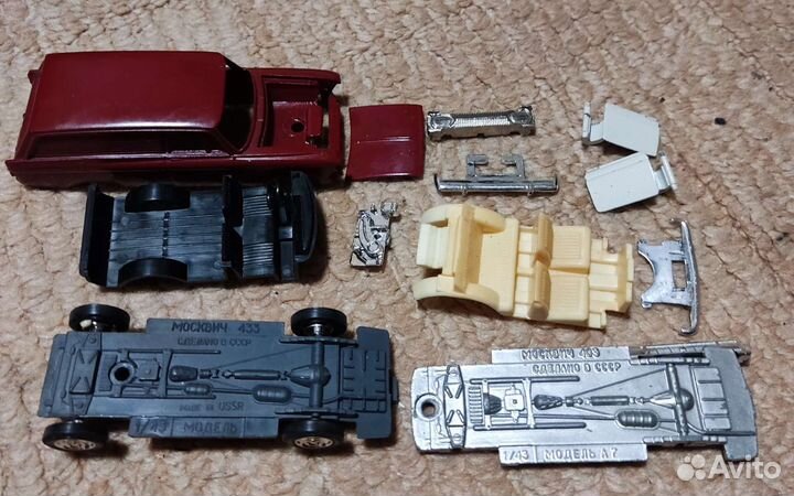 Запчасти на Советские модели автомобилей 1 43