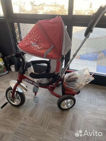 Велосипед коляска с ручкой funny jaguar