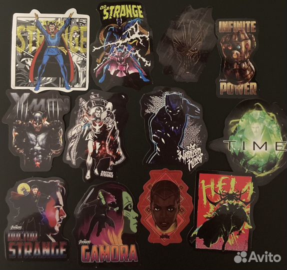 Наклейки неоновые Marvel (скпергерои)