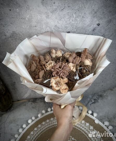 Букеты из шоколадных цветов. Подарок