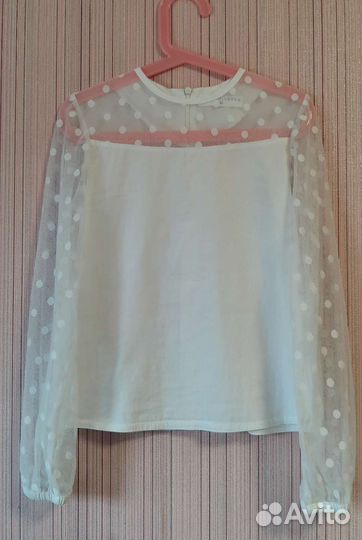 Блузка для девочки (школьная форма)