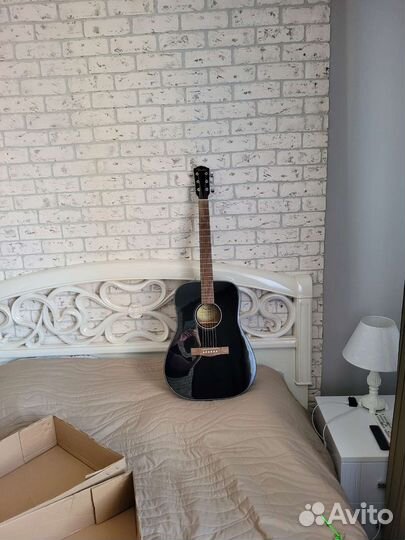 Акустическая гитара fender cd60 новая отстроенная