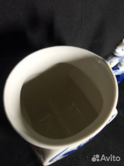 Кружка с крышкой. Гжель