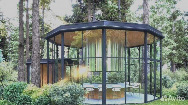 Беседка с мангалом