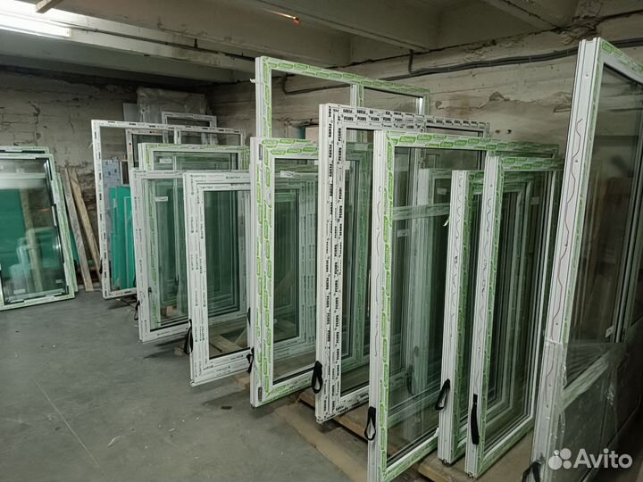 Заводские пластиковые окна двери пвх без монтажа