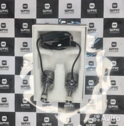 Лампы с линзой диодные комплект H7