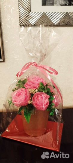 Букет цветов из мыла