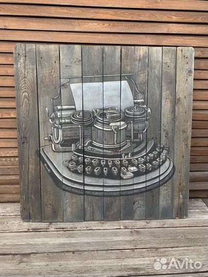 Картины на амбарной доске