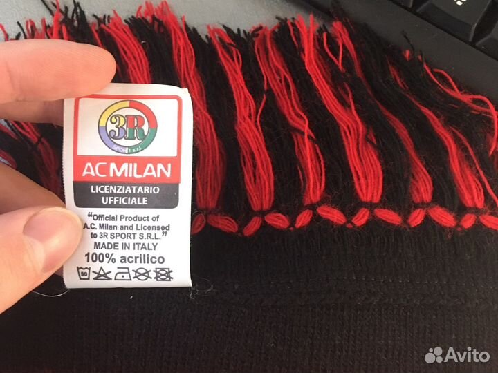 Футбольные шарф Ac Milan Оригинал, Италия