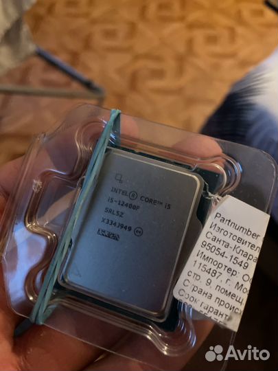 Процессор intel core i5 12400f lga1200