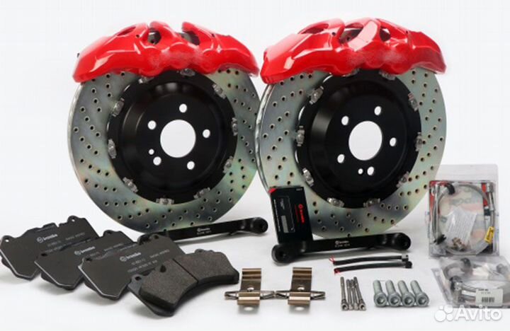 Тюнинг тормоза Mercedes GL X166 Brembo M6 перед