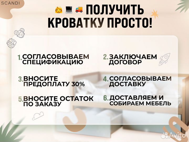 Кроватка детская новая