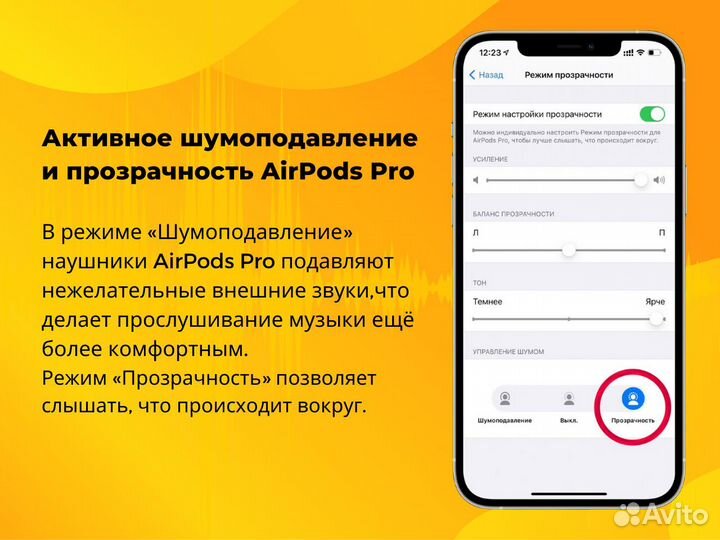Наушники AirPods Pro 2 New 2023 (Чехол+Гарантия)