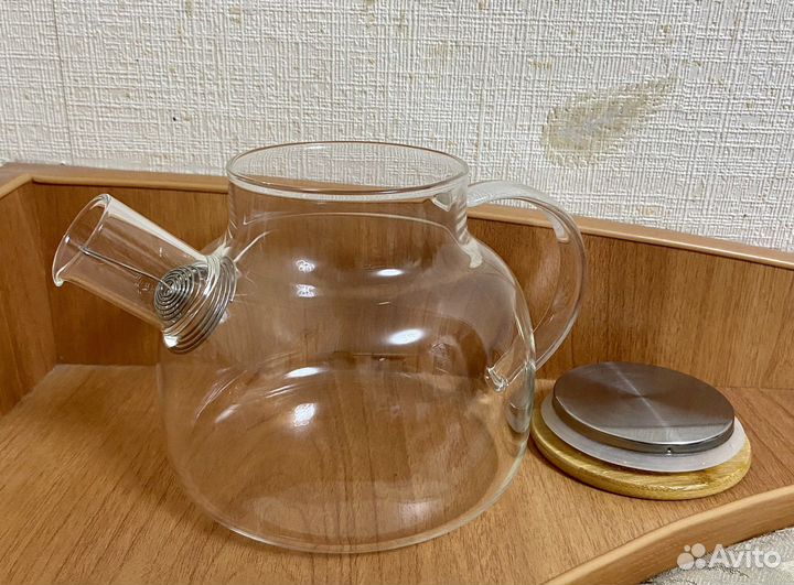 Чайник заварочный стеклянный, новый