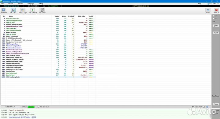 Жесткий диск 500 gb 3.5 toshiba dt01aca050