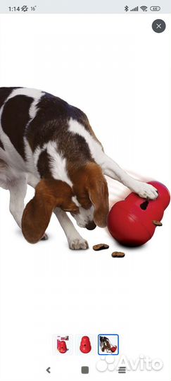 Игрушка для собак Kong Wobbler и кормушка