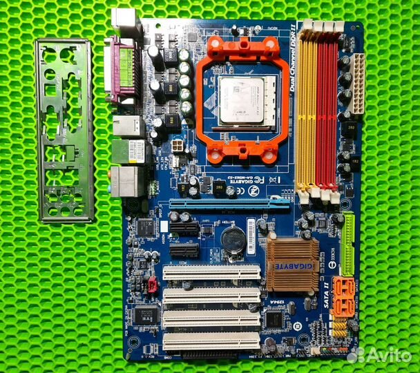 Мат плата Gigabyte AM2+ DDR2 и Проц (отпр. по РФ)