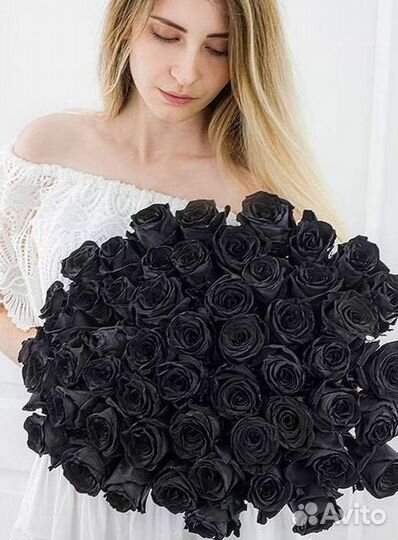 Чёрные розы Доставка цветов Букеты