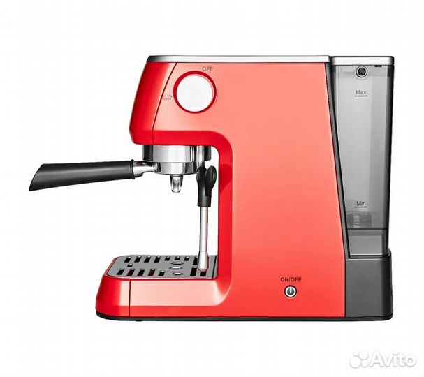 Кофеварка рожковая solis 1170, красный