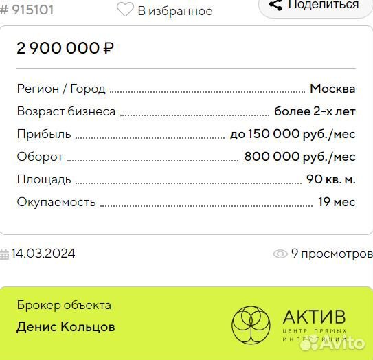 Прибыльный бар с лицензией под алкоголь