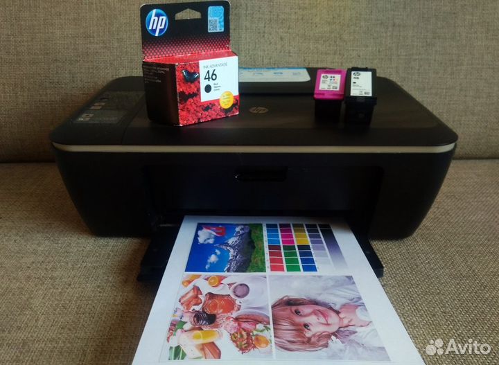 Принтер (Мфу) HP Deskjet 2520hc + картриджи