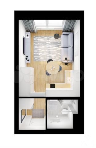 Квартира-студия, 19,8 м², 9/33 эт.